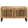 Mesa de centro de madera maciza de mango rugosa 80x51x40 cm de , Mesas de centro - Ref: Foro24-377461, Precio: 142,99 €, Desc...