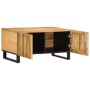 Mesa de centro de madera maciza de mango rugosa 80x51x40 cm de , Mesas de centro - Ref: Foro24-377461, Precio: 142,99 €, Desc...