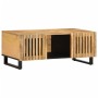 Mesa de centro de madera maciza de mango rugosa 100x55x40 cm de , Mesas de centro - Ref: Foro24-377496, Precio: 163,91 €, Des...