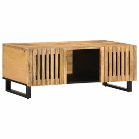 Massiver Couchtisch aus grobem Mangoholz 100x55x40 cm von , Couchtisch - Ref: Foro24-377496, Preis: 163,79 €, Rabatt: %