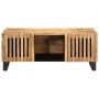 Mesa de centro de madera maciza de mango rugosa 100x55x40 cm de , Mesas de centro - Ref: Foro24-377496, Precio: 163,91 €, Des...