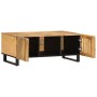 Mesa de centro de madera maciza de mango rugosa 100x55x40 cm de , Mesas de centro - Ref: Foro24-377496, Precio: 163,91 €, Des...