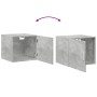 Engineered wood gray concrete wall cabinet 45x42.5x40 cm by , Sideboards - Ref: Foro24-846106, Price: 45,45 €, Discount: %