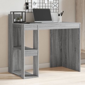 Büroschreibtisch aus grauem Ingenieurholz 103,5x56,5x94 cm von , Schreibtische - Ref: Foro24-847980, Preis: 95,99 €, Rabatt: %