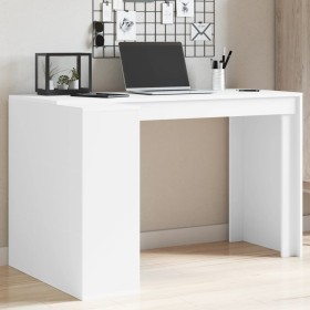 Office desk made of white engineered wood, 123.5x73.5x75 cm by , Desks - Ref: Foro24-847982, Price: 106,89 €, Discount: %