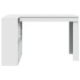 Office desk made of white engineered wood, 123.5x73.5x75 cm by , Desks - Ref: Foro24-847982, Price: 106,89 €, Discount: %