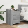 Mesita de noche madera de ingeniería gris Sonoma 45x50x65 cm de , Mesitas de noche - Ref: Foro24-848309, Precio: 96,32 €, Des...