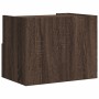 Brown oak wall-mounted bedside table 45x30x35 cm by , Nightstands - Ref: Foro24-848323, Price: 55,41 €, Discount: %