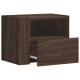 Brown oak wall-mounted bedside table 45x30x35 cm by , Nightstands - Ref: Foro24-848323, Price: 55,41 €, Discount: %