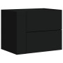 Wall-mounted bedside tables, set of 2, black, 45x30x35 cm by , Nightstands - Ref: Foro24-848328, Price: 104,88 €, Discount: %