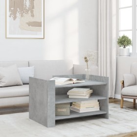 Mesa de centro madera de ingeniería gris hormigón 80x50x50 cm de , Mesas de centro - Ref: Foro24-848342, Precio: 88,99 €, Des...