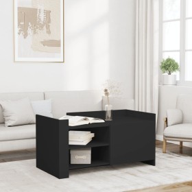 Mesa de centro de madera de ingeniería negra 100x50x50 cm de , Mesas de centro - Ref: Foro24-848361, Precio: 114,99 €, Descue...