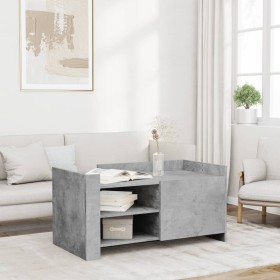 Engineered wood gray concrete coffee table 100x50x50 cm by , Coffee table - Ref: Foro24-848363, Price: 111,99 €, Discount: %