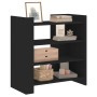 Engineered wood black sideboard 73.5x35x75 cm by , Sideboards - Ref: Foro24-848389, Price: 67,22 €, Discount: %