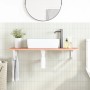 Wall-mounted steel and solid oak wood sink shelf by , bathroom vanities - Ref: Foro24-3302570, Price: 82,49 €, Discount: %