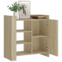 Aparador de madera de ingeniería roble Sonoma 73,5x35x75 cm de , Aparadores - Ref: Foro24-848404, Precio: 77,48 €, Descuento: %