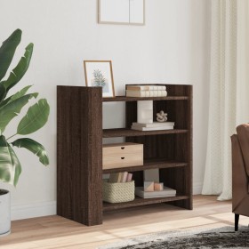 Engineered wood brown oak sideboard 73.5x35x75 cm by , Sideboards - Ref: Foro24-848394, Price: 76,96 €, Discount: %