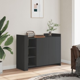 Engineered wood black sideboard 100x35x75 cm by , Sideboards - Ref: Foro24-848410, Price: 111,95 €, Discount: %