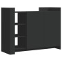 Aparador de madera de ingeniería negro 100x35x75 cm de , Aparadores - Ref: Foro24-848410, Precio: 111,79 €, Descuento: %