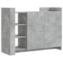 Aparador de madera de ingeniería gris hormigón 100x35x75 cm de , Aparadores - Ref: Foro24-848412, Precio: 109,30 €, Descuento: %