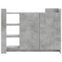 Aparador de madera de ingeniería gris hormigón 100x35x75 cm de , Aparadores - Ref: Foro24-848412, Precio: 109,30 €, Descuento: %