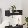 Estante de pared madera de ingeniería negro 100x35x30,5 cm de , Estantes y estanterías - Ref: Foro24-848459, Precio: 50,99 €,...