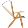 Folding garden chairs 4 pcs solid acacia wood textilene by , Garden chairs - Ref: Foro24-3279241, Price: 291,99 €, Discount: %