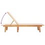 2 solid acacia wood sun loungers with cream textilene. by , Loungers - Ref: Foro24-3279248, Price: 332,24 €, Discount: %