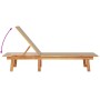 2 sun loungers with solid acacia wood table and taupe textilene by , Loungers - Ref: Foro24-3279255, Price: 347,09 €, Discoun...