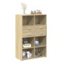 Aparador de madera de ingeniería roble Sonoma 80x42,5x124 cm de , Aparadores - Ref: Foro24-3281387, Precio: 155,05 €, Descuen...