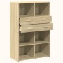 Aparador de madera de ingeniería roble Sonoma 80x42,5x124 cm de , Aparadores - Ref: Foro24-3281387, Precio: 155,05 €, Descuen...