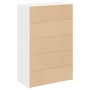 Aparador de madera de ingeniería blanco 80x42,5x124 cm de , Aparadores - Ref: Foro24-3281385, Precio: 159,25 €, Descuento: %