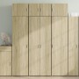 Aparador alto madera de ingeniería roble Sonoma 70x42,5x185 cm de , Aparadores - Ref: Foro24-3281422, Precio: 191,17 €, Descu...