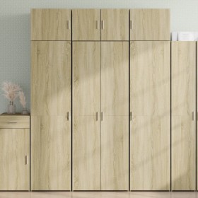 Aparador alto madera de ingeniería roble Sonoma 70x42,5x185 cm de , Aparadores - Ref: Foro24-3281422, Precio: 169,99 €, Descu...