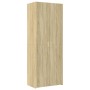 Aparador alto madera de ingeniería roble Sonoma 70x42,5x185 cm de , Aparadores - Ref: Foro24-3281422, Precio: 191,17 €, Descu...