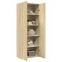 Aparador alto madera de ingeniería roble Sonoma 70x42,5x185 cm de , Aparadores - Ref: Foro24-3281422, Precio: 191,17 €, Descu...