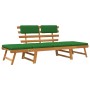 Garden bench with cushions 2 in 1 190 cm solid acacia wood by vidaXL, garden benches - Ref: Foro24-312121, Price: 238,33 €, D...