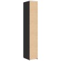 Aparador de madera de ingeniería negro 30x42,5x185 cm de , Aparadores - Ref: Foro24-3281393, Precio: 127,91 €, Descuento: %