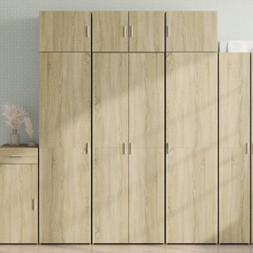 Aparador alto madera de ingeniería roble Sonoma 70x42,5x185 cm de , Aparadores - Ref: Foro24-3281429, Precio: 187,34 €, Descu...