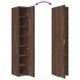 Aparador de madera de ingeniería marrón roble 30x42,5x185 cm de , Aparadores - Ref: Foro24-3281398, Precio: 138,65 €, Descuen...