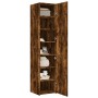 Aparador de madera de ingeniería roble ahumado 40x42,5x185 cm de , Aparadores - Ref: Foro24-3281403, Precio: 136,92 €, Descue...