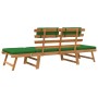 Garden bench with cushions 2 in 1 190 cm solid acacia wood by vidaXL, garden benches - Ref: Foro24-312121, Price: 238,33 €, D...