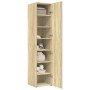 Aparador de madera de ingeniería roble Sonoma 40x42,5x185 cm de , Aparadores - Ref: Foro24-3281401, Precio: 136,19 €, Descuen...