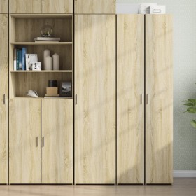 Aparador de madera de ingeniería roble Sonoma 45x42,5x185 cm de , Aparadores - Ref: Foro24-3281408, Precio: 150,61 €, Descuen...