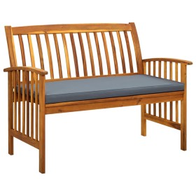 Garden bench with cushions 119 cm solid acacia wood by vidaXL, garden benches - Ref: Foro24-312133, Price: 129,99 €, Discount: %