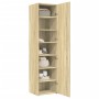 Aparador de madera de ingeniería roble Sonoma 45x42,5x185 cm de , Aparadores - Ref: Foro24-3281408, Precio: 150,40 €, Descuen...