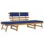 Garden bench with cushions 2 in 1 190 cm solid acacia wood by vidaXL, garden benches - Ref: Foro24-312120, Price: 211,76 €, D...