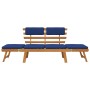 Garden bench with cushions 2 in 1 190 cm solid acacia wood by vidaXL, garden benches - Ref: Foro24-312120, Price: 211,76 €, D...