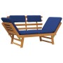 Garden bench with cushions 2 in 1 190 cm solid acacia wood by vidaXL, garden benches - Ref: Foro24-312120, Price: 211,76 €, D...