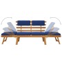 Garden bench with cushions 2 in 1 190 cm solid acacia wood by vidaXL, garden benches - Ref: Foro24-312120, Price: 211,76 €, D...